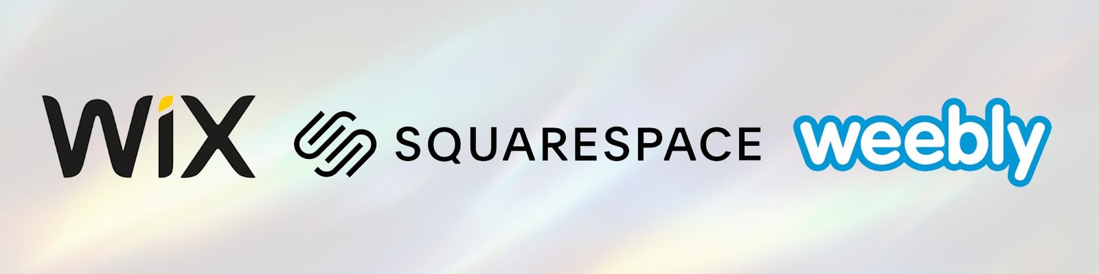 wix squarespace weebly