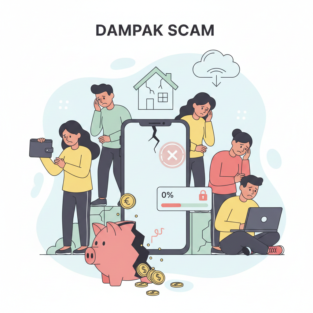 Dampak scam dalam aktivitas digital dan sehari hari