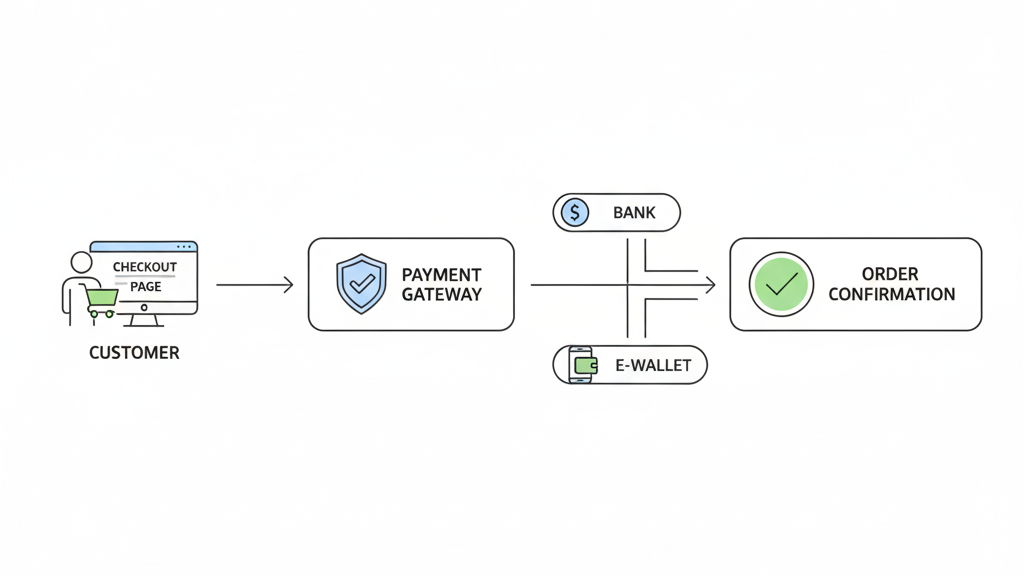 Alur sistem payment gateway