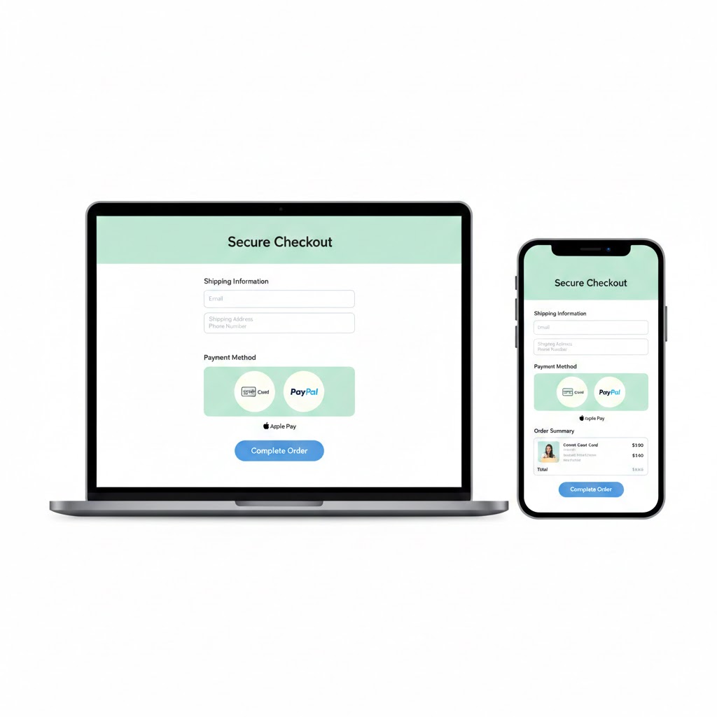 Tampilan User Interface Desain Checkout