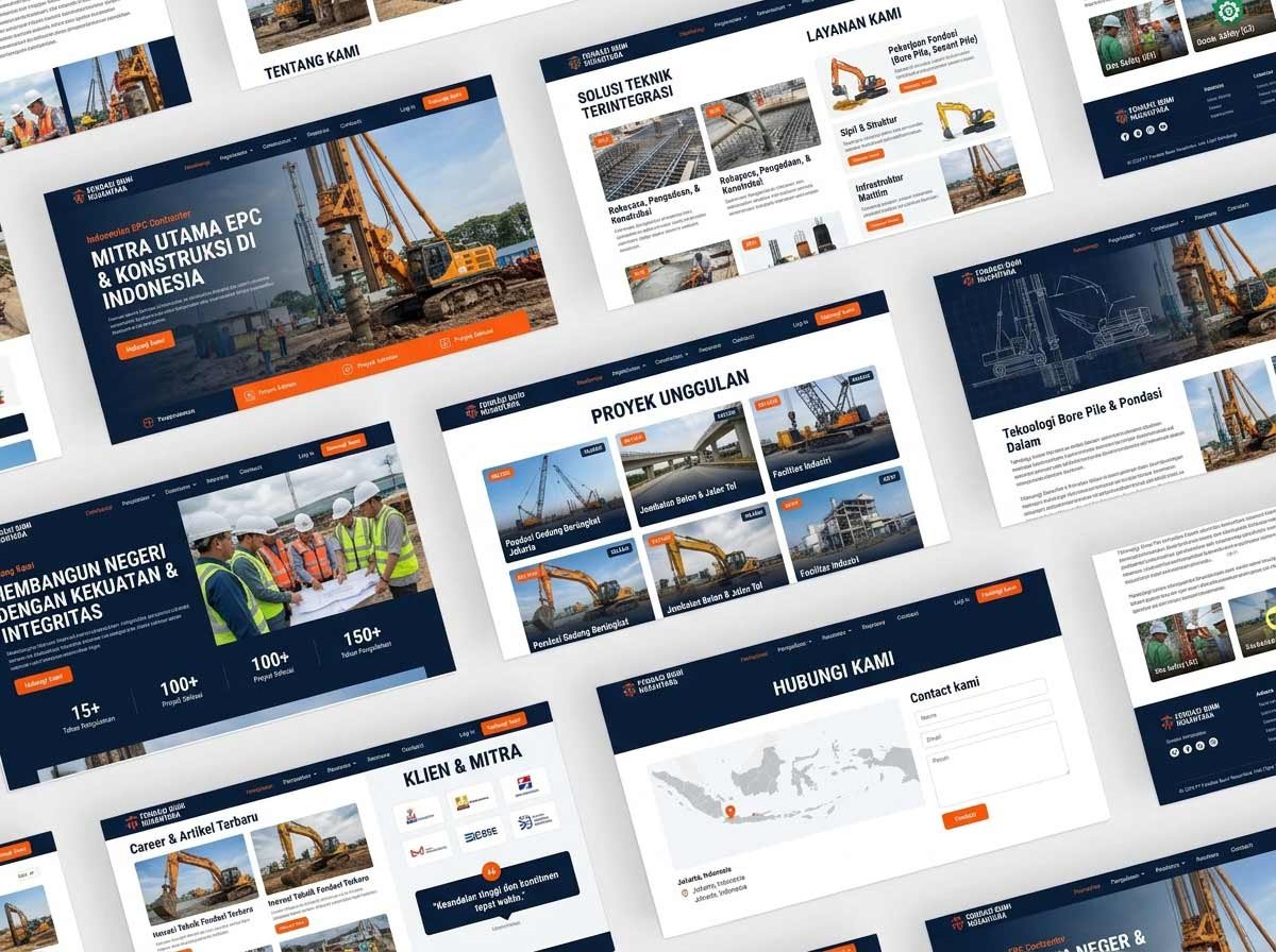Jasa Pembuatan Website Perusahaan Konstruksi Jembatan