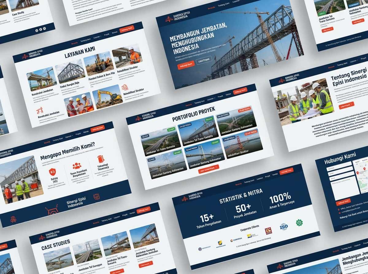 Jasa Pembuatan Website Perusahaan Konstruksi Jembatan